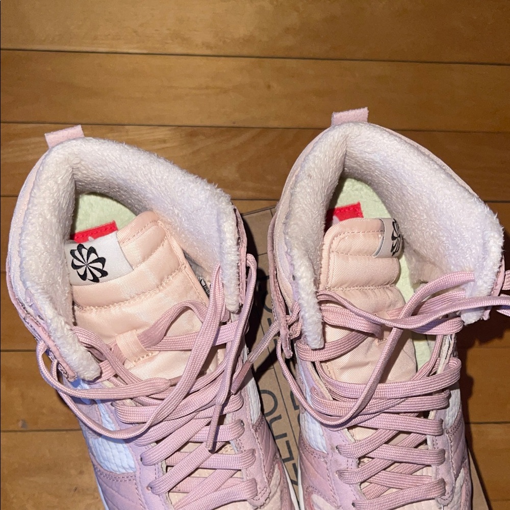 Women’s Pink and White Dunks - Picture 12 of 16